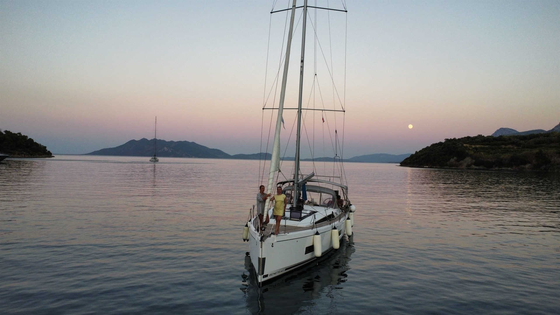 Yacht in Greece